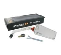 Specchio retrovisore STAGE 6 F1-Look destra, bianco