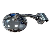SPECCHIO RETROVISORE TONDO CROMATO A MORSETTO PER FIAT 500 GIARDINETTA UNIVERSAL