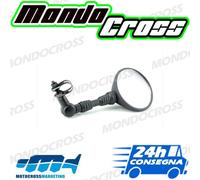 SPECCHIO RETROVISORE TONDO SNODATO Attacco universale a collare da 22 mm