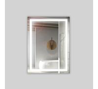 Specchio Rettangolare Con Cornice Led E Interruttore Touch da Bagno