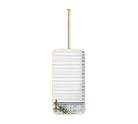 Specchio Rettangolare da soffitto, Specchio da Trucco da Appendere, Adatto per Ingresso, Soggiorno e Bagno (Oro, 60x90 cm)