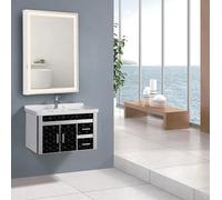 Specchio Rettangolare LED 48W 80x60cm Bordo Bianco accensione Touch Dimmer