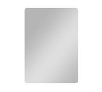 Specchio rettangolare per armadietti, 12,7 x 17,8 cm, in vetro con retro magnetico, per armadietti scolastici, armadietti da bagno, frigoriferi, dormitori, senza cornice, bordi arrotondati sicuri