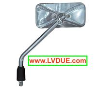 Specchio rettangolare retrovisore Sinistro Destro cromato con staffa per VESPA t