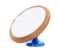 Specchio riflettente per l’osservazione della portata del caffè, specchio a scatto girevole a 360 gradi per il portafiltro senza fondo, base in noce con regolazione magnetica per i (Blu)