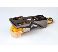 Specchio rivestita in titanio, rigida, titolare con AT della cartuccia, ago per Denon DJ VL12, 7d, DP dj101 DP dj100, SL, DP di 30L, dj151, DP 55 K, DP di 50L, DP 2700, 1800, GT 800, SL 5 A, DP 2500