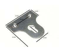 Specchio Rotondo In Vetro Appeso Cromato Piastra Fessurata 50Mm Confezione 100