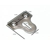 Specchio Rotondo In Vetro Cromato Appeso Piastra 32Mm Confezione 25