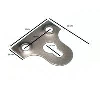 Specchio Rotondo In Vetro Cromato Appeso Piastra Fessurata 38Mm Confezione 10