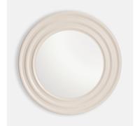 Specchio rotondo ondulato, in ceramica, diametro 70 cm, HOLI Beige TU