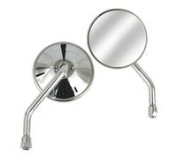 Specchio Rotondo Personalizzato, Sinistro, Cromo, Per Harley-Davidson