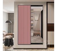 Specchio scorrevole a figura intera con dipinto decorativo nascosto, design salvaspazio da appendere, per soggiorno, camera da letto