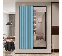Specchio scorrevole a figura intera con dipinto decorativo nascosto, design salvaspazio da appendere, per soggiorno, camera da letto