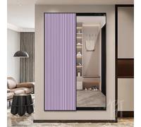 Specchio scorrevole a figura intera con dipinto decorativo nascosto, design salvaspazio da appendere, per soggiorno, camera da letto