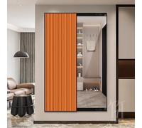Specchio scorrevole a figura intera con dipinto decorativo nascosto, design salvaspazio da appendere, per soggiorno, camera da letto