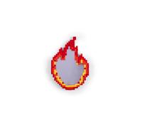 Specchio Seletti Pixel Flame Rosso/ Arancione/ Giallo