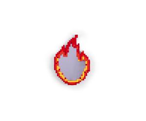 Specchio Seletti Pixel Flame Rosso/ Arancione/ Giallo
