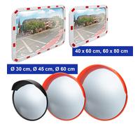 Specchio stradale parabolico di traffico staffe di sorveglianza 40/60 o 60/80 cm