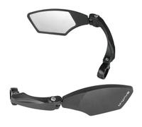 Specchio sinistro con collare in alluminio Messingschlager M-wave spy space Noir