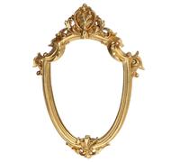 Specchio Sospeso Di Rilievo Retrò Ovale D'epoca Decorazione Per La Casa