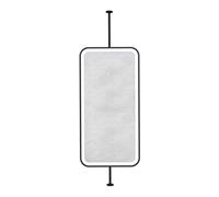 Specchio sospeso su due lati, girevole a 360°, anti-appannamento, con illuminazione a LED