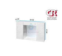 SPECCHIO SPECCHIERA SIMPATY PENSILE BAGNO PVC 2 ANTE LUCE E INTERRUTTORE ITALY