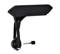 SPECCHIO SPECCHIETTO 18 MM MANUBRIO MOTO BAR END FAR NERO VETRO AZZURRATO