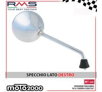 Rms Piaggio Vespa Lx 50/125cc Right Rearview Mirror Argento
