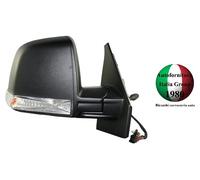 SPECCHIO SPECCHIETTO RETROVISORE DX EL TER C/FAN NERO PER DOBLO 10> PANORAMA 8P