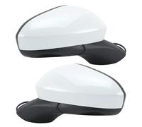 Specchio Specchietto Retrovisore Esterno A 3 Pin Per Ford Per Fusion 2015-2022 Versione Bianca Grande E Piccolo Con Spina Laterale Retrovisore(1 paio)