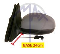 SPECCHIO SPECCHIETTO RETROVISORE MECCANICO FABIA 07>14 SX VERNICIABILE BASE 24CM