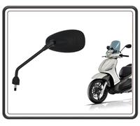 SPECCHIO SPECCHIETTO RETROVISORE NERO LATO SINISTRO PER PIAGGIO BEVERLY 125 FINO AL 2015 - BEVERLY 300 DAL 2010 AL 2020 - PIAGGIO BEVERLY 350 DAL 2012 al 2021 ORIGINALE.