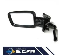 SPECCHIO SPECCHIETTO RETROVISORE SINISTRO MANUALE A LEVA NERO per CINQUECENTO