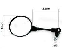 SPECCHIO SPECCHIETTO RETROVISORE UNIVERSAL ATTACCO M10 PIEGHEVOLE OMOLOGATO MOTO