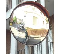 specchio stradale convesso 40cm con visiera e staffa
