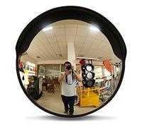 Specchio stradale convesso, Specchio convesso for la sicurezza stradale grandangolare nero 30 cm-60 cm(45cm/18in)