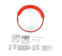 Specchio stradale grandangolare, diametro 30 cm, materiale PC e PE, resistente alle intemperie e stabile, specchio convesso di sicurezza stradale, con materiale di montaggio, per