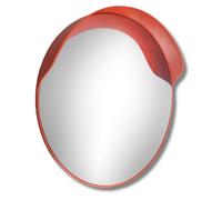 Specchio stradale infrangibile con visiera diametro 60 cm alta resistenza UV metacrilato specchiato attacco palo 60 mm