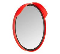 SEGNALE SPECCHIO PARABOLICO STRADALE D 60 INFRANGIBILE CON VISIERA ROSSO (31362)