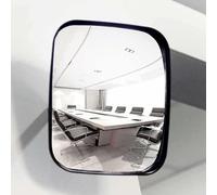 Specchio Stradale Rettangolare, Specchio Grandangolare, Specchio Convesso in Acrilico con Telaio in PP per Garage, Magazzino(16x19cm)