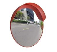 SPECCHIO STRADALE SICUREZZA PARABOLICO INFRANGIBILE Ø 45 cm CON STAFFA PER PALO