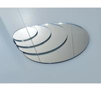 Specchio Tondo,Argento Ø 600mm Di Acrilico XT Coperchio Cerchio Disco Deco
