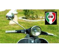 SPECCHIO TONDO CROMATO DX. CALOTTA IN ZAMA PIAGGIO VESPA 50 125 150 200