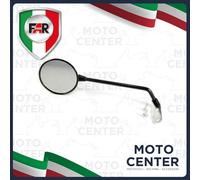 SPECCHIO TONDO NERO SX. O DX. REVERSIBILE PIAGGIO VESPA 50 125 150 200 COMPLETO