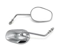 specchio trasparente Per Harley Per Davidson Per Street 500 750 Specchietti Retrovisori Moto 8MM(Chrome)