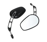 specchio trasparente Per Harley Per Davidson Per Touring 360° 1984-2024 8MM Specchi Per Moto Specchietto Retrovisore Laterale(Black)