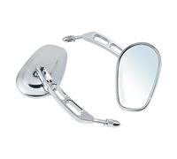 specchio trasparente Per Harley Per Davidson Per Touring 360° 1984-2024 8MM Specchi Per Moto Specchietto Retrovisore Laterale(Chrome)