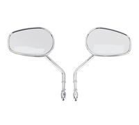 specchio trasparente Per Harley Per Motociclette Davidson Specchietti Retrovisori Laterali 8 Mm(Black)