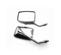 specchio trasparente Per Specchietti Retrovisori Universali 10 Mm Per Scooter Moto Lato Retrovisore Rettangolare(Silver)