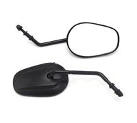 specchio trasparente Specchietti Retrovisori Laterali Per Moto Per Harley Per Davidson Per Street 500 750 Per Sportster XL 883 1200 8MM(Black)